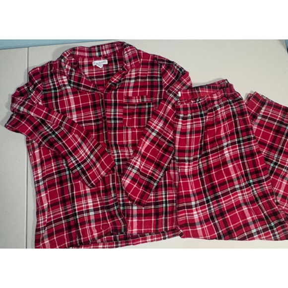 Kim Rogers Other - Kim‎ Rogers Womens L Pajama Set Plaid Holiday Intimates Sleepwear Warm Cozy Soft